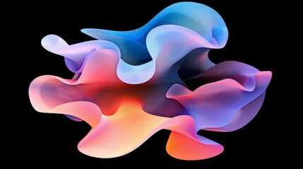 Poster - wallpaper an abstract background forming fluid and colorful shapes