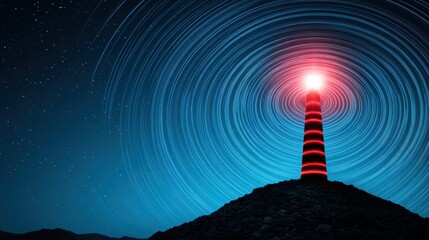 Poster - A visual representation of a wireless signal radiating outwards from a transmitter, highlighting the strength and coverage of the signal.
