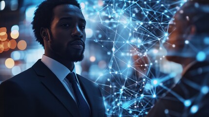 Poster - Digital Network Connection: Business and Social Interaction