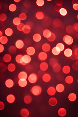 Wall Mural - red bokeh christmas background