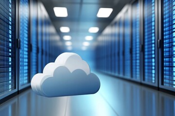 Poster - Global cloud data storage.
