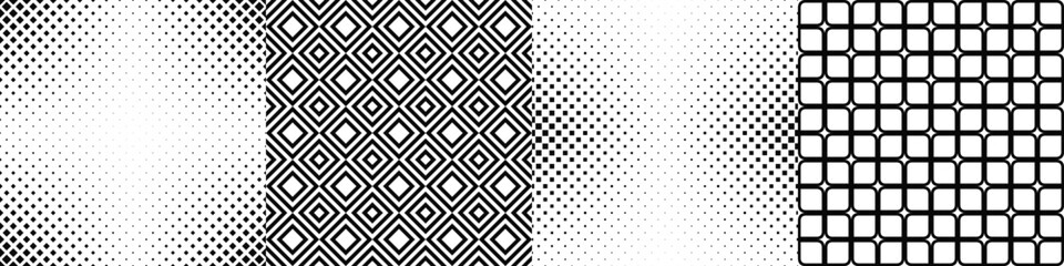 Poster - Black and white pattern collection