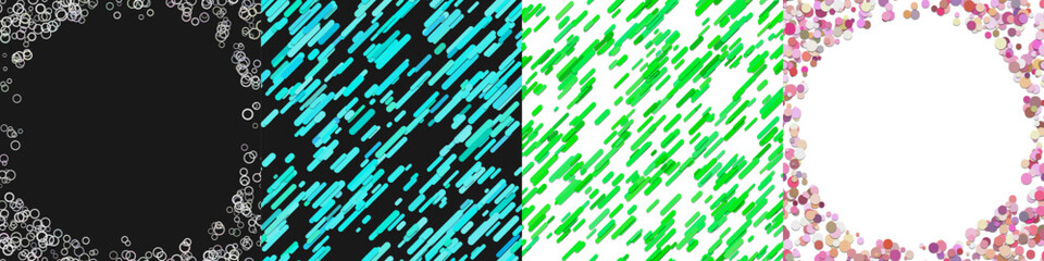 Poster - Abstract geometric background collection