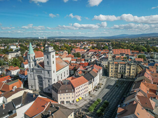 Wall Mural - Panorama of the city of Zittau in eastern Germany