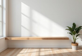 modern living room with window