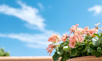 Ecdysanthera rosea tropical plants form a vibrant rooftop garden, Generative AI 