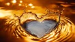 © Koh's Smart - Highspeed capture of a clear sweat droplet splashing into a heartshaped pool of water, symbolizing purity, vitality, and energy renewal.