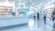 © Nadeem Art - Blurred drugstore ambiance with a focused view on the pharmacy counter.