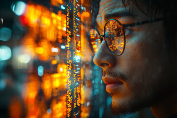 Aufkleber - a trader using algorithmic trading to execute stock transactions at high speed, showing the role of 