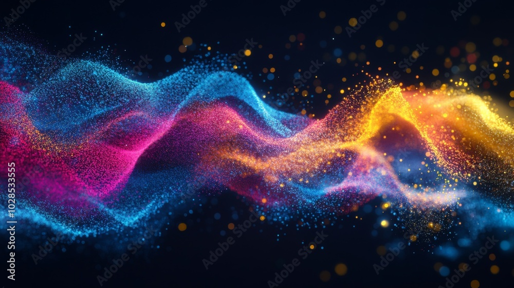 Student progress visualizations with generative art patterns in vibrant ...