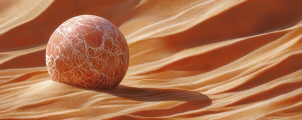 Poster - Striking Watercolor Painting of an Abstract Sphere