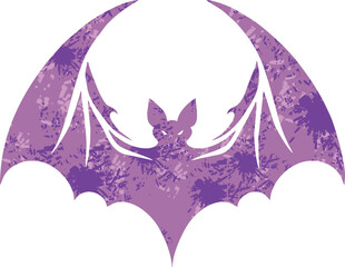 Wall Mural - Retro bat cartoon illustration,halloween bat vector