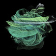© ADDICTIVE STOCK - Explosive 3D particle burst in green and black hues