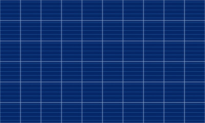 Blue solar panel texture vector illustration. Photovoltaic grid background. Abstract pattern from polycrystalline square cells, battery collector for alternative sun energy . Renewable resources.