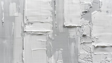 Poster - Abstract Gray and White Textured Paint Background