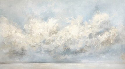 Sticker - Soft Cloudy Sky over Calm Sea