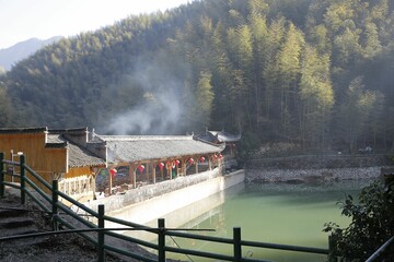 Scenic view of Zhuhai Scenic Area, Mukeng, Sichuan, China