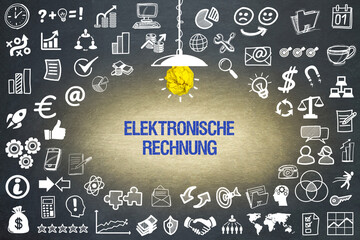 Wall Mural - Elektronische Rechnung	
