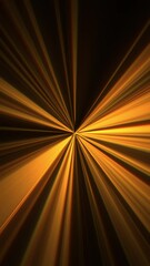 Canvas Print - vertical video of fast orange brightly colored abstract wormhole with streaks of stars flying by fas