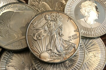 USA pure silver investment coin Liberty 2016. Investments in silver.