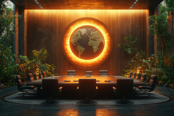 Poster - a global organization hosting virtual peace talks in the metaverse, illustrating the potential for i