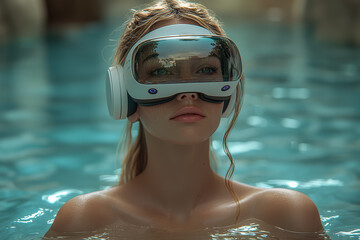 Poster - a company offering virtual wellness programs in the metaverse, highlighting the role of immersive ex