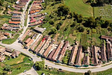 The village of Malancrav in Romania