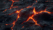 © Liaisan - Volcanic heat cooking, obsidian plate, magma lighting effect