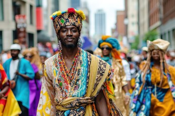 Vibrant Street Parade Celebrating Cultural Diversity