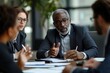 © FrameFrenzy - Multiracial business people having meeting, Generative AI