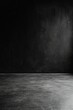 © grey - Mimalist monochromatic black background of an empty room with wall