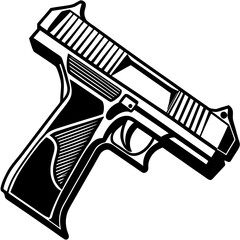 Wall Mural - desert eagle gun illustration