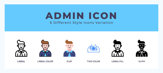 Admin symbol icon vector. symbol illustration