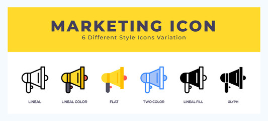 Aufkleber - Marketing symbol. vector icon symbol. logo illustration. vector graphics