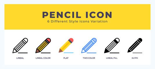 Leinwandbilder - Pencil symbol icon vector. symbol illustration