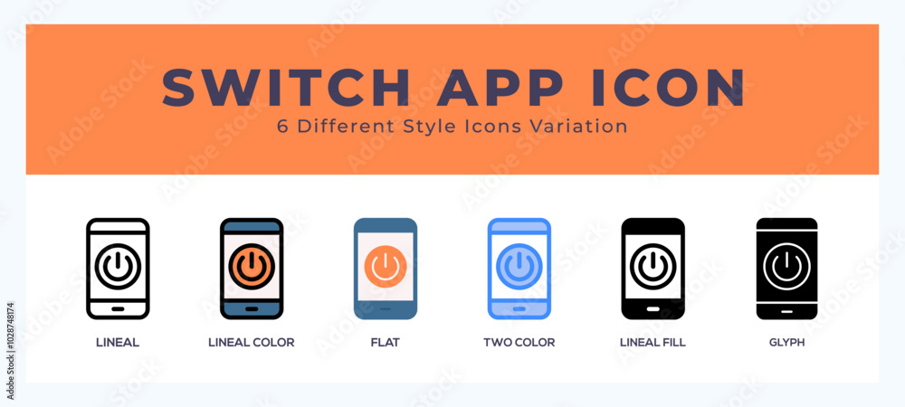 Switch Web App Icon Switch app vector icon. with different styles vector illustration ...