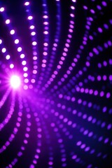 Wall Mural - purple abstract bokeh background with light rays and blurred circles
