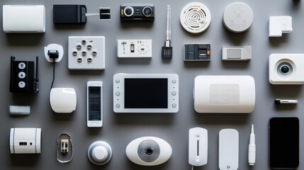 Poster - Home Automation Hardware: Explore the hardware components used in home automation systems, such as smart hubs and sensors.