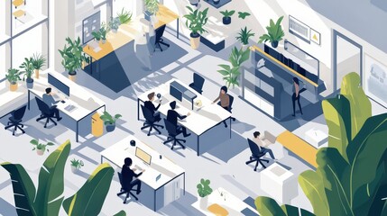 Poster - Impact of Remote Work on Office Design: Analyze how the rise of remote work is influencing office design