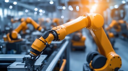 Poster - industrial robots: examine the significance of industrial robots in manufacturing.