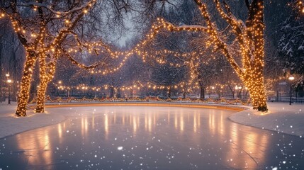 christmas lights in the street