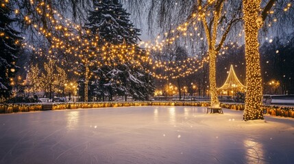 christmas lights in the street