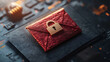 © Not_nutthapong - red envelope with golden padlock symbolizes secure communication and privacy in digital age. This conveys sense of protection and confidentiality