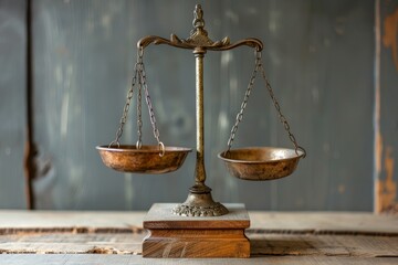 A weighing scale comparing the price and value of a commodity ,A vintage scale with two bowls, showcasing the elegance of old-fashioned weighing instruments.