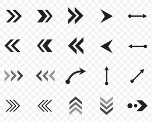 Poster - Arrow swipe icon style symbol signs, Vector illustration. EPS 10.