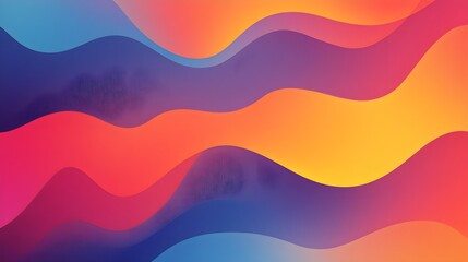 Poster - Abstract Colorful Gradient Wave Background