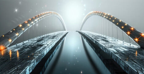 Aufkleber - A bridge between two blockchains.