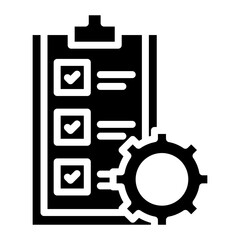 Sticker - Project Management icon vector image. Can be used for Operations Management.