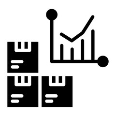 Poster - Stock Levels icon vector image. Can be used for Order Fulfilment.