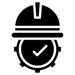 Canvas Print - Safety Gear icon vector image. Can be used for Manufacturing and Distribution.